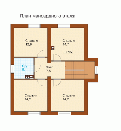 Планировка проекта дома №j-146-1p j-146-1p-p2.gif
