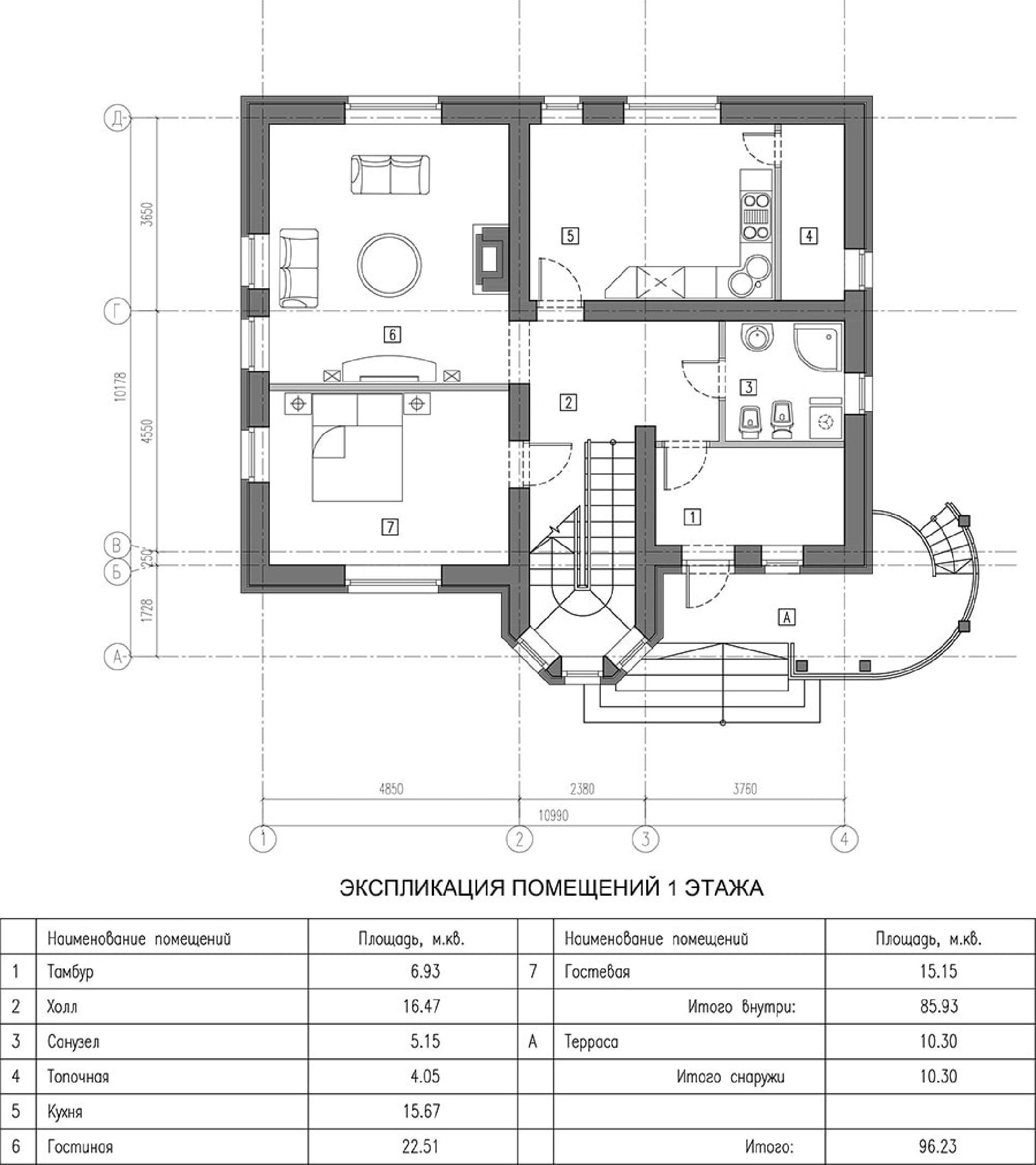 Планировка проекта дома №kr-163 kr-163_p1-min.jpg