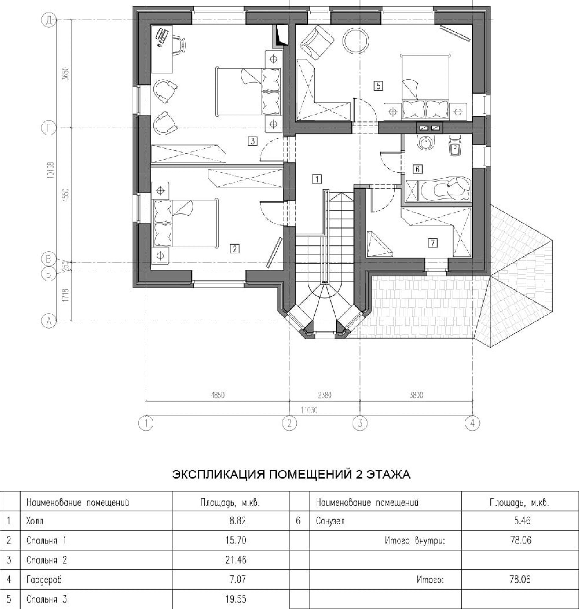 Планировка проекта дома №kr-163 kr-163_p2-min.jpg