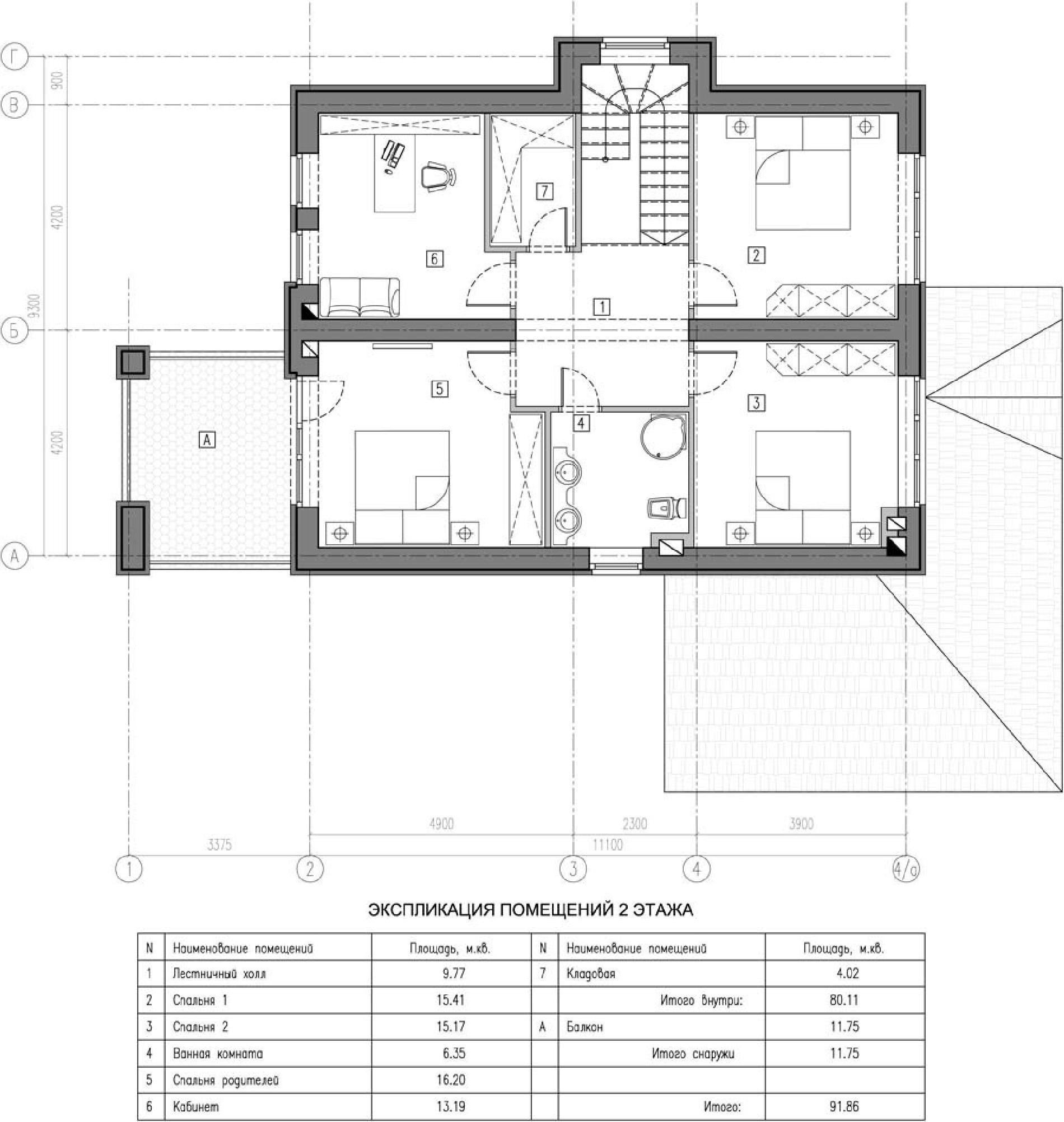 Планировка проекта дома №kr-167 5bbb090b73e4e.jpg