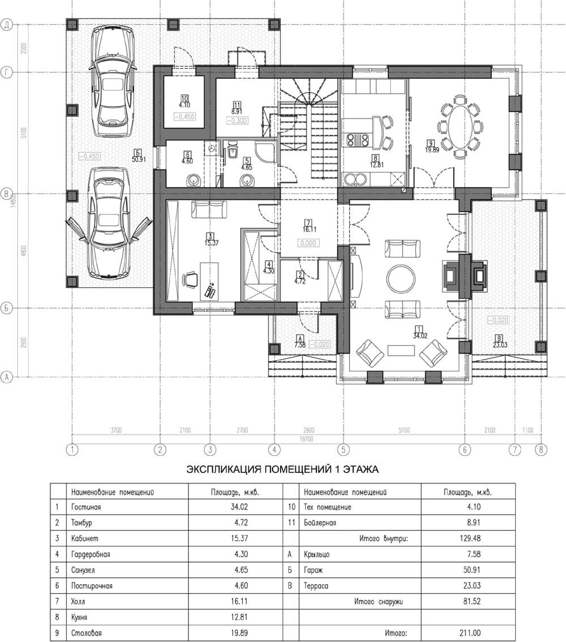 Планировка проекта дома №kr-249 KR-249_p1.jpg