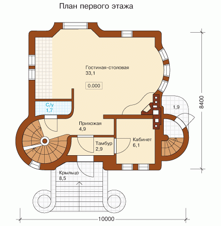 Проект дома l 113 1p
