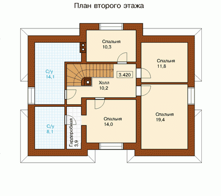 Планировка проекта дома №l-212-1k l-212-1k-p2.gif