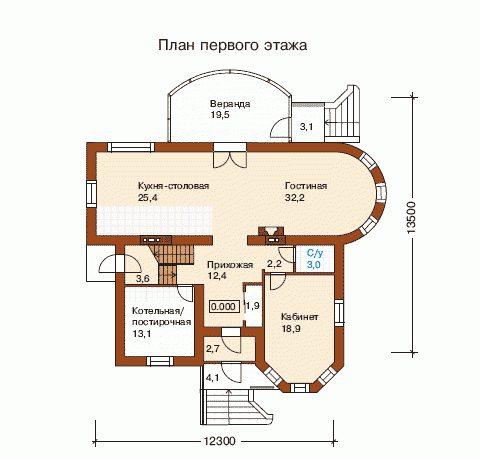 Проект дома l 113 1p