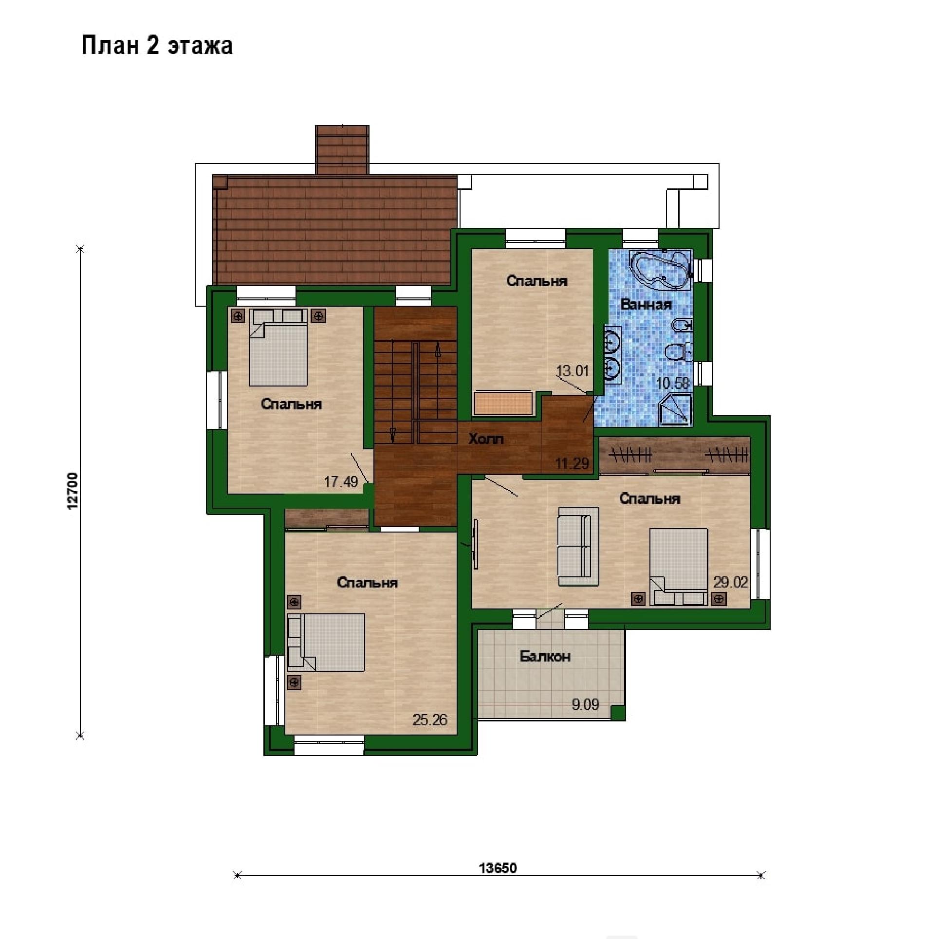 Планировка проекта дома №m-325 m-325_p2.jpg