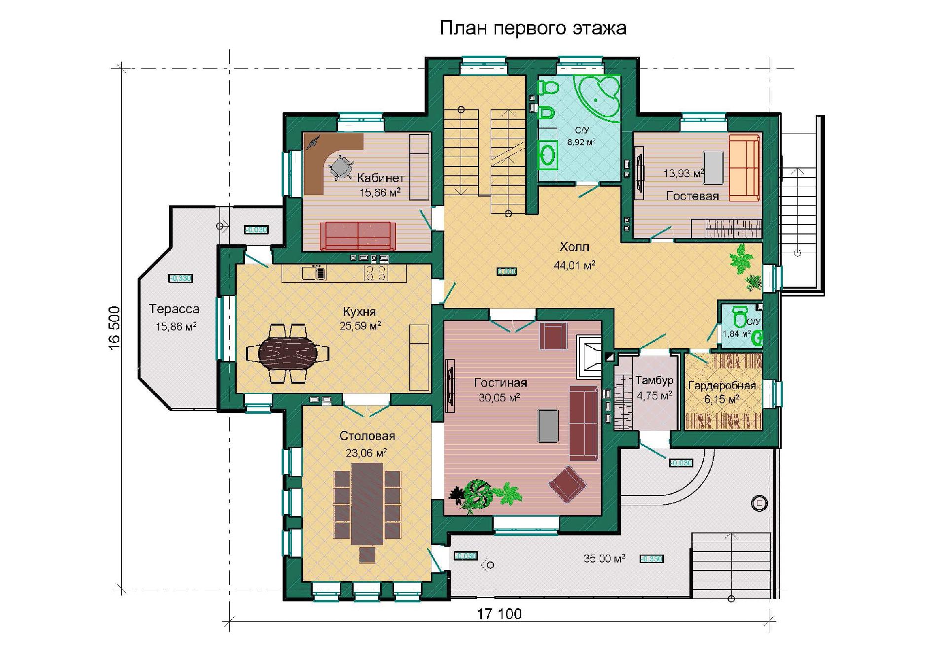 Планировка проекта дома №m-369 m-369_p1.jpg