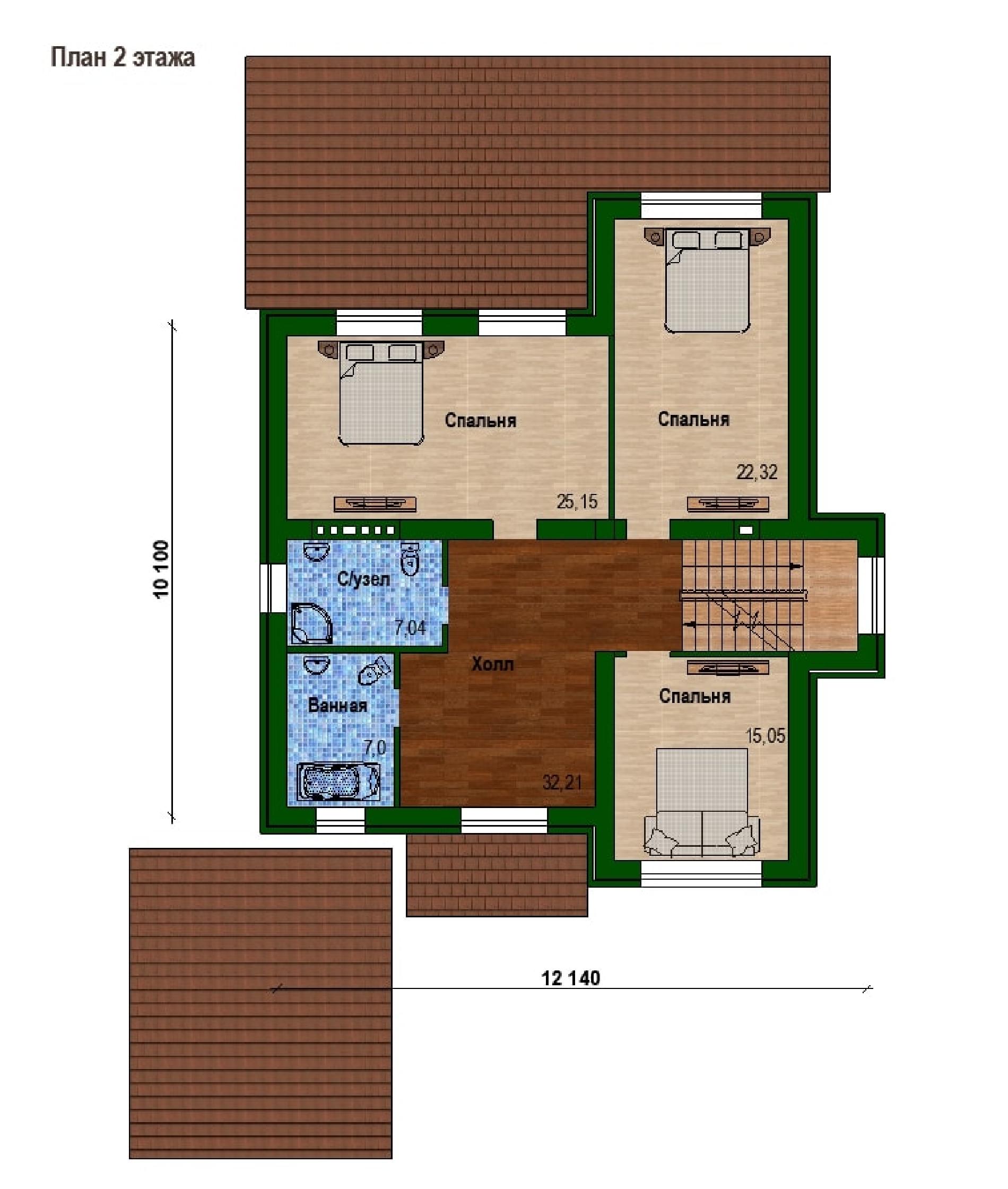 Планировка проекта дома №m-378 m-378_p2.jpg