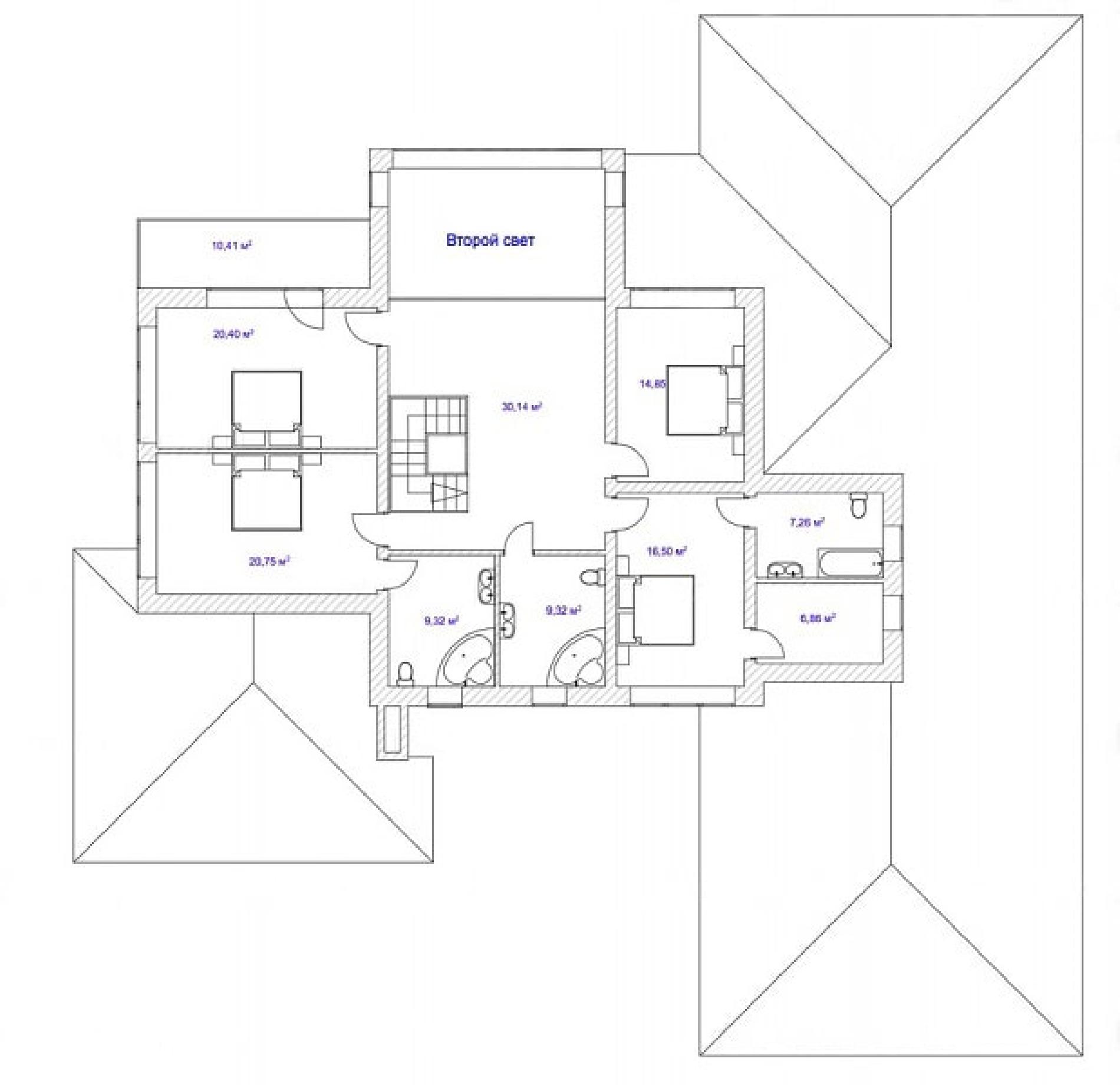 Планировка проекта дома №ml-422 ml-422_p2.jpg