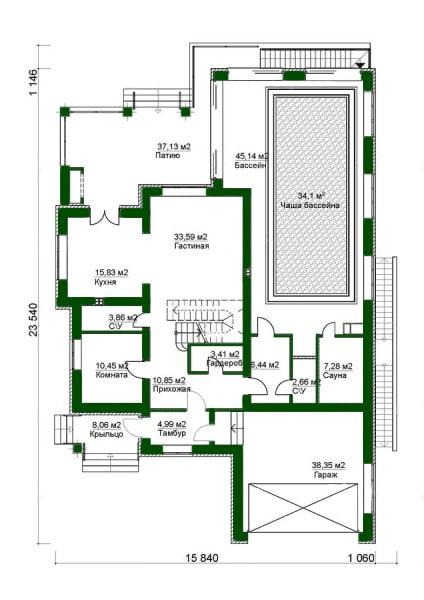 Планировка проекта дома №ml-514 Ml-514_p1.jpg