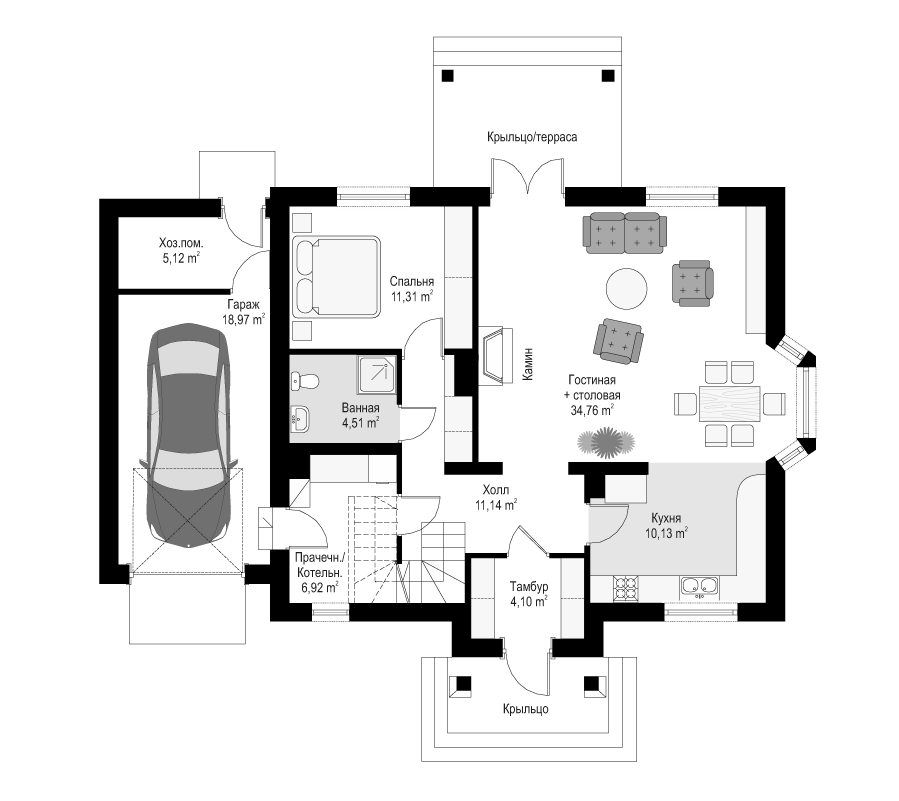 Планировка проекта дома №mp-012 proect_mp-012-pl0.png