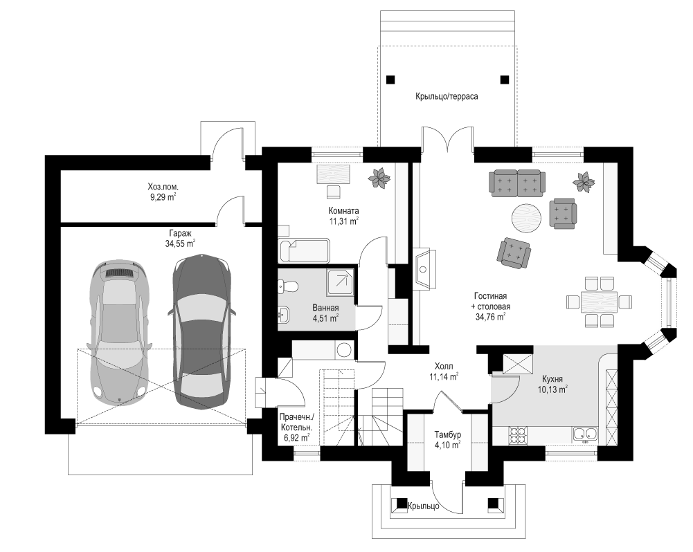 Планировка проекта дома №mp-014 proect_mp-014-pl1.jpg