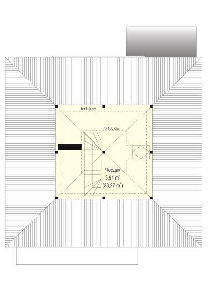 Планировка проекта дома №mp-033 proect_mp-033-pl4.jpg