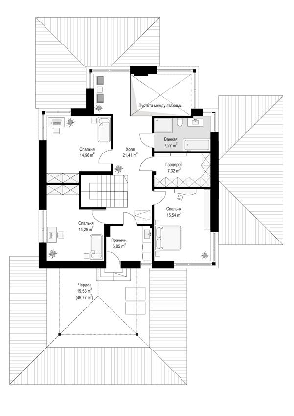 Планировка проекта дома №mp-137 proect_mp-137-pl2.png