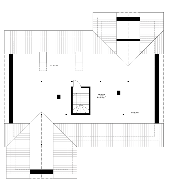 Планировка проекта дома №mp-256 proect_mp-256-pl2.png