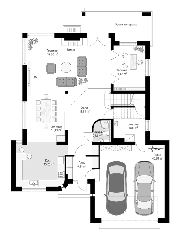 Планировка проекта дома №mp-393 proect_mp-393-pl0.png