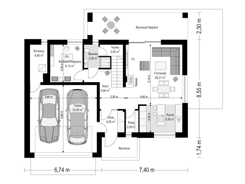 Планировка проекта дома №mp-406 proect_mp-406-pl0.png