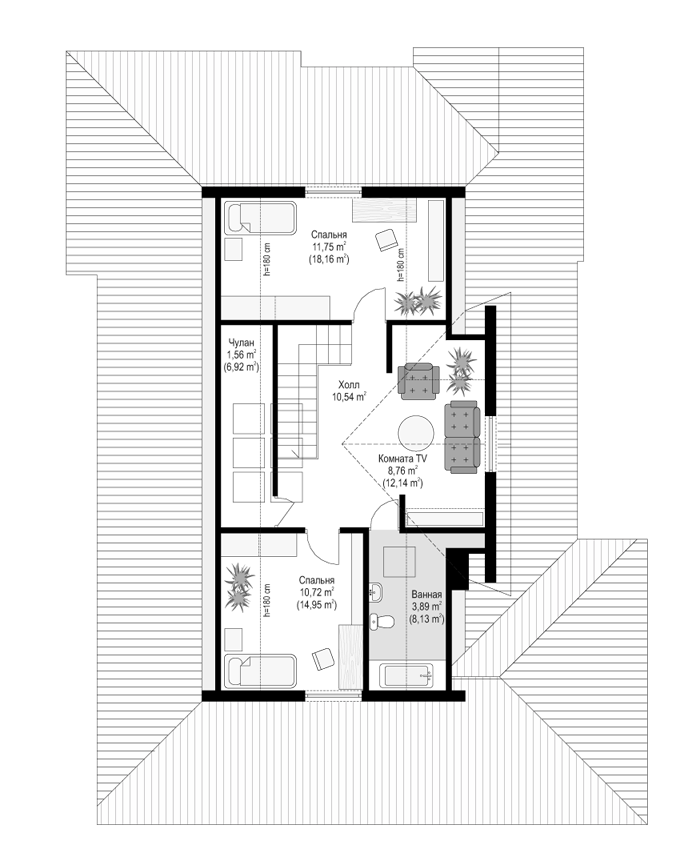 Планировка проекта дома №mp-418 proect_mp-418-pl2.png