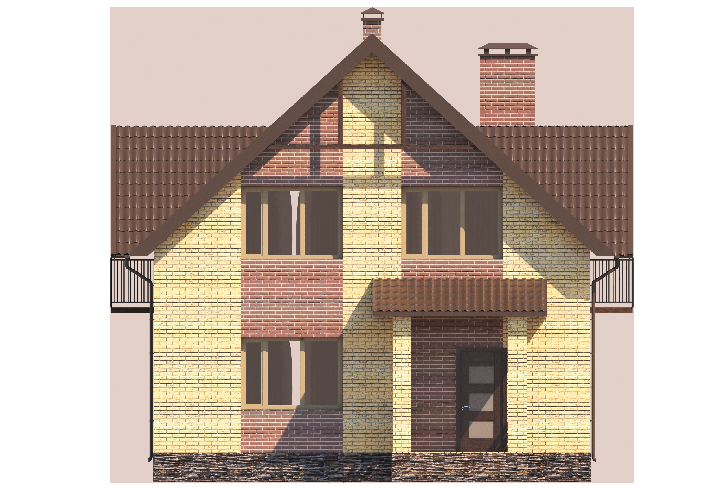 Проект дома №t-03 facade1.png