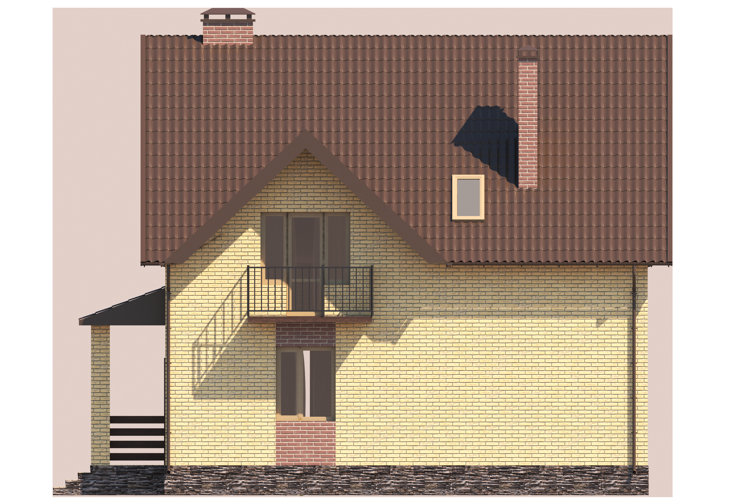 Проект дома №t-03 facade2.png