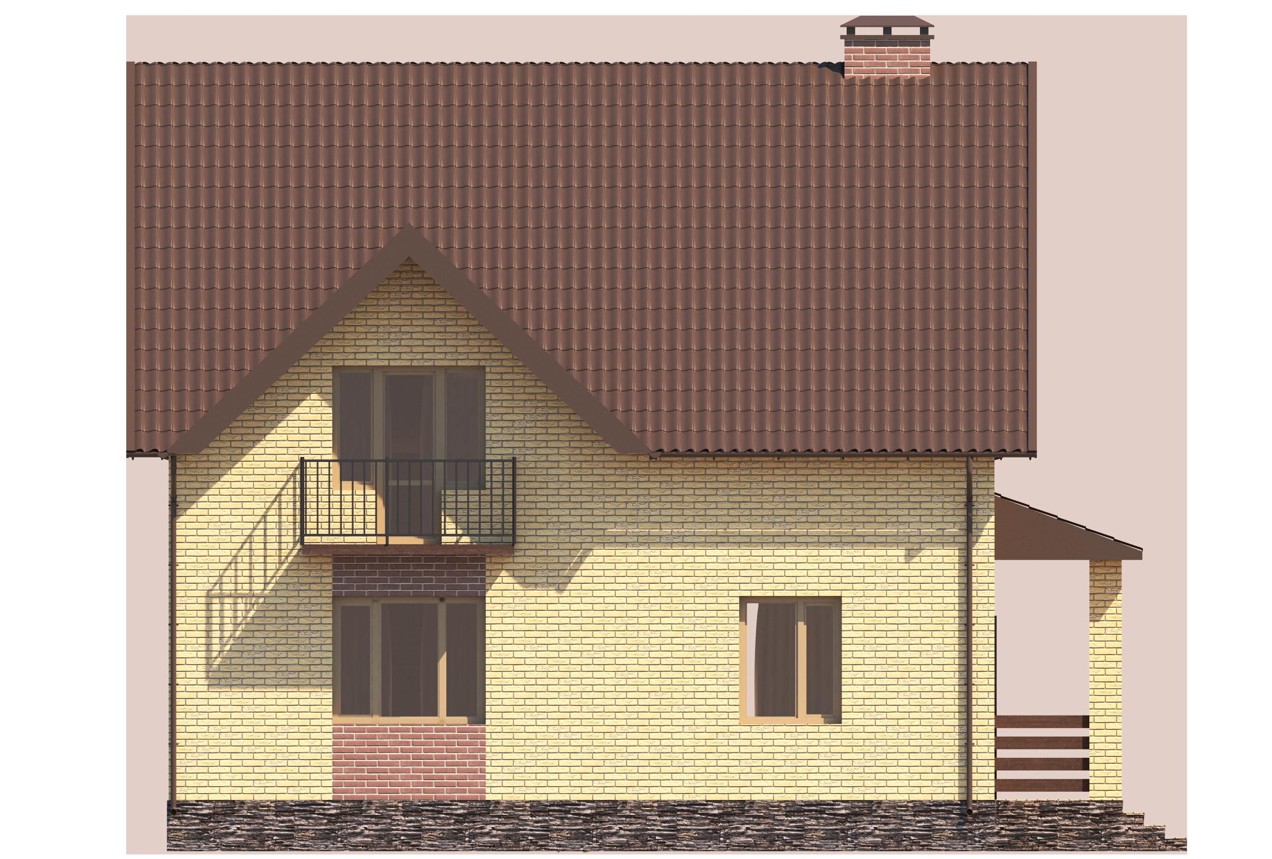 Проект дома №t-03 facade4.png
