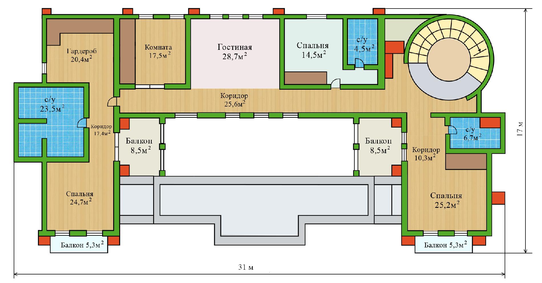 Планировка проекта дома №v-555 10_2.jpg