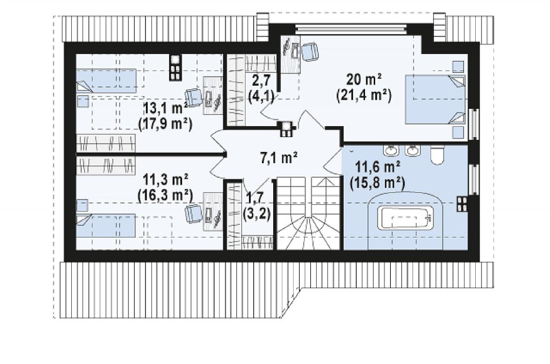 Планировка проекта дома №z226 plus Z226_PLUS_rzut2.png