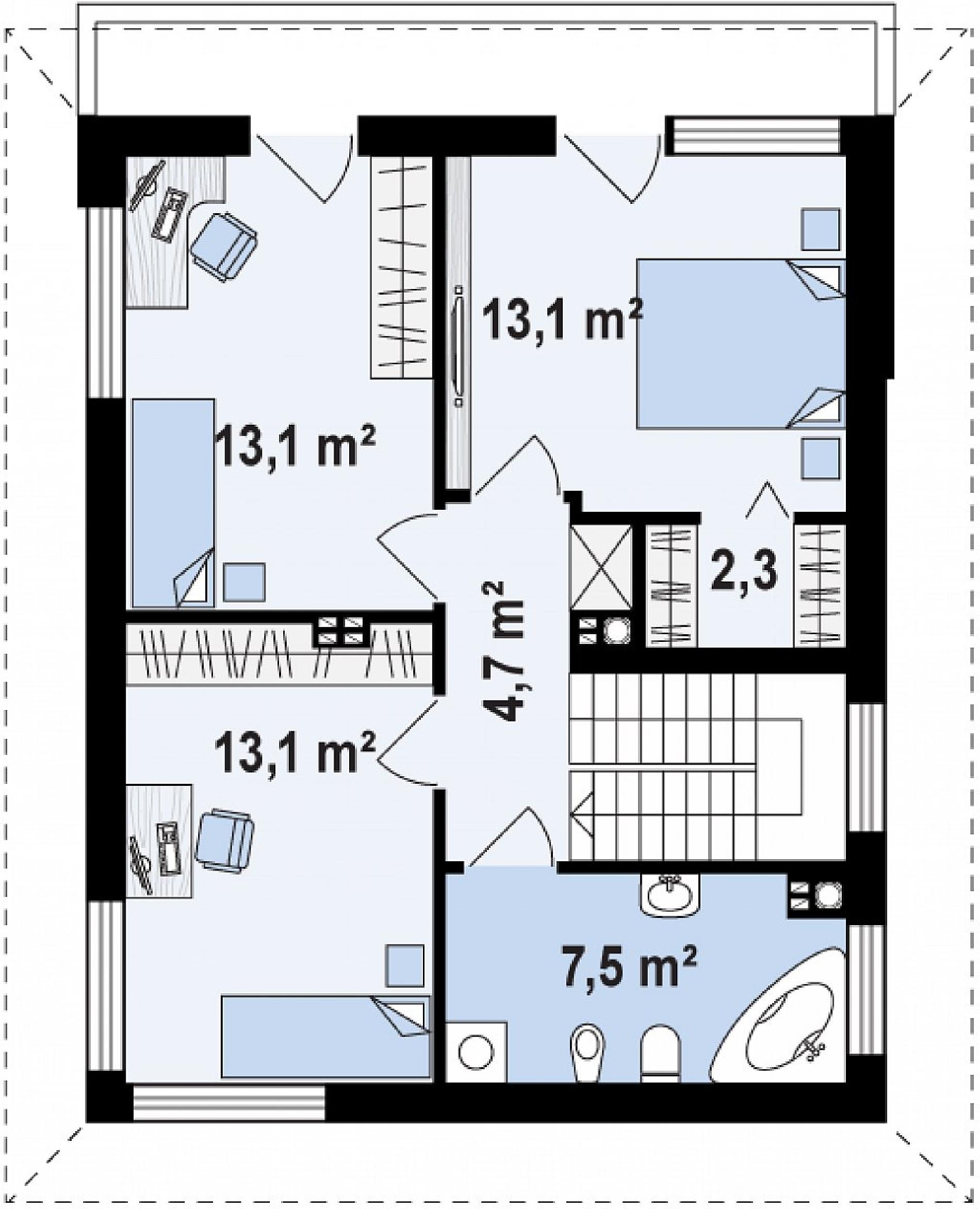 Планировка проекта дома №z295 k Z295_k_rzut2.png