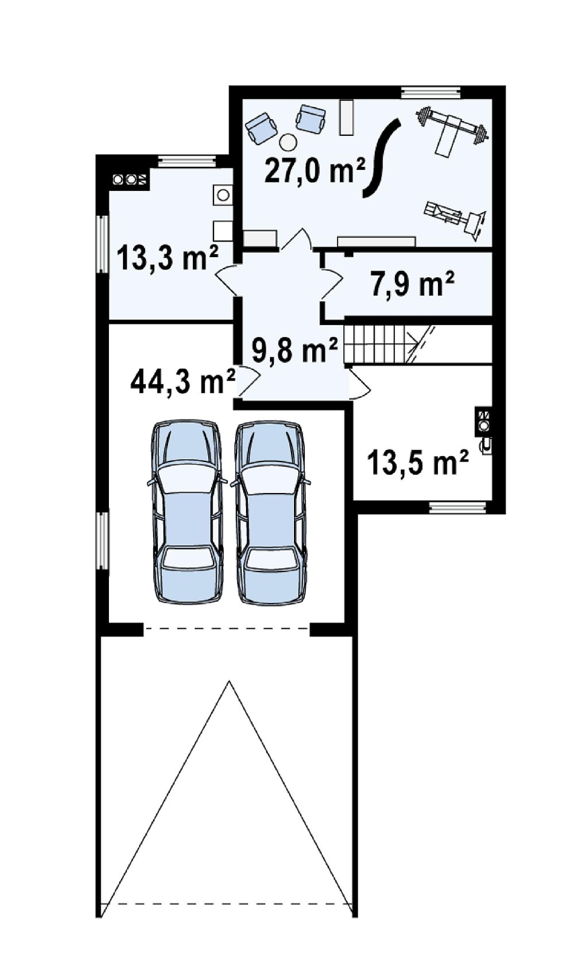 Планировка проекта дома №z53 Z53_rzut0.png