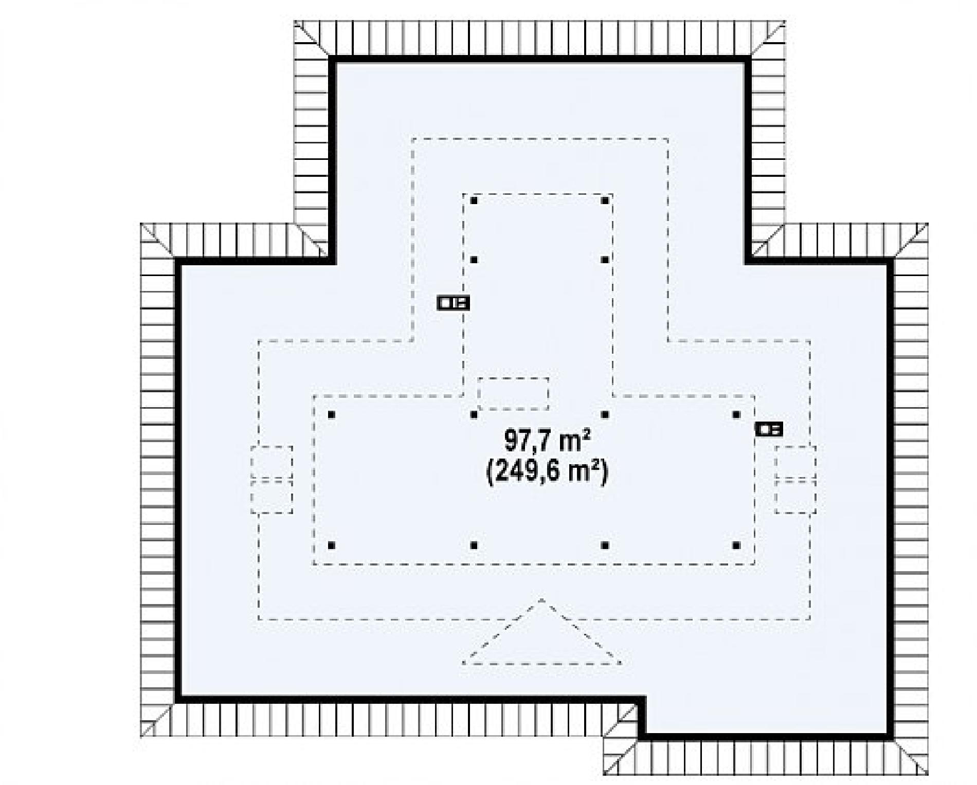 Планировка проекта дома №z77 rzut2.jpg