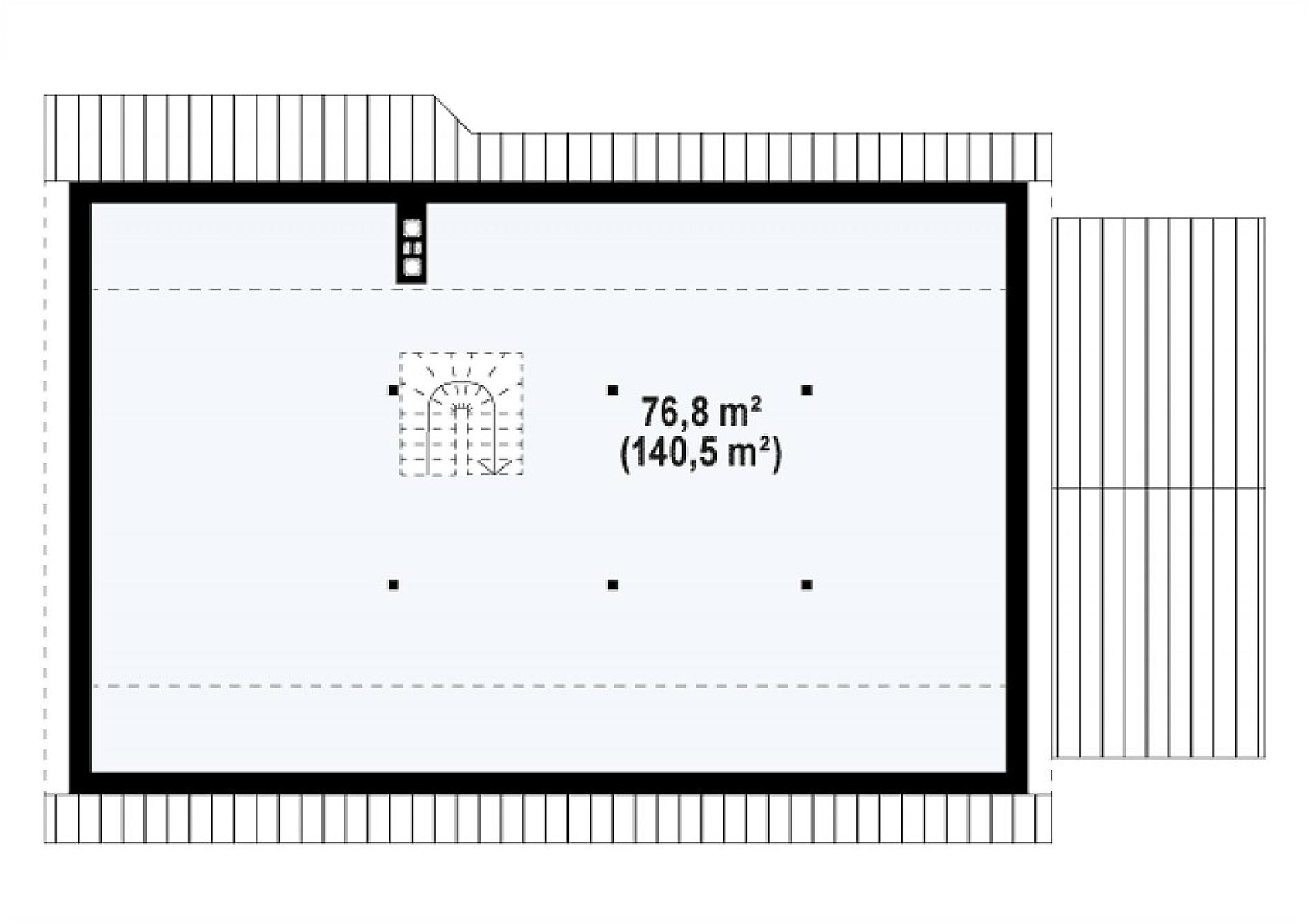 Планировка проекта дома №z98 l gp Z98_L_GP_rzut2.png