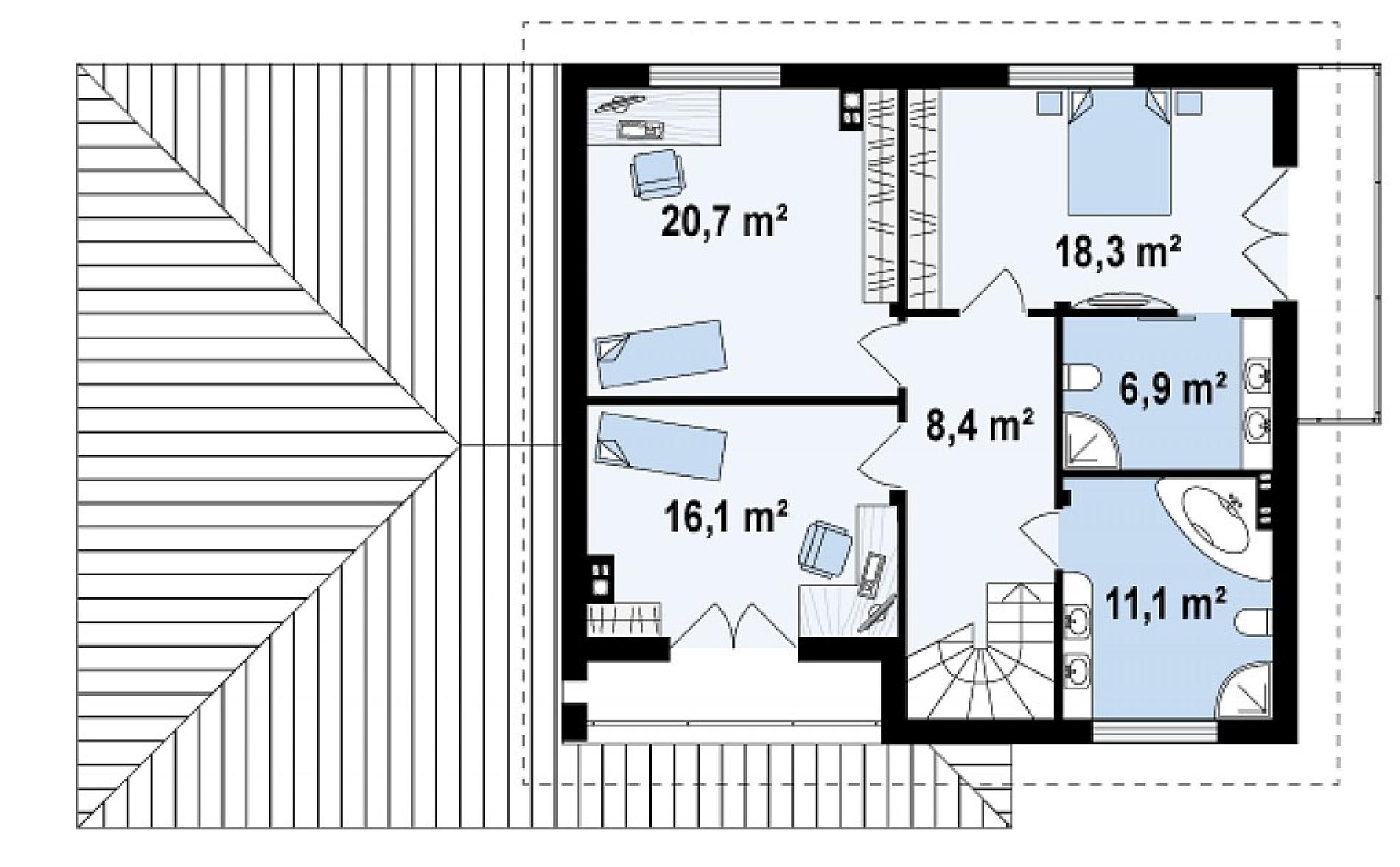 Планировка проекта дома №zx12 gl2 Zx12_GL2_rzut2.png