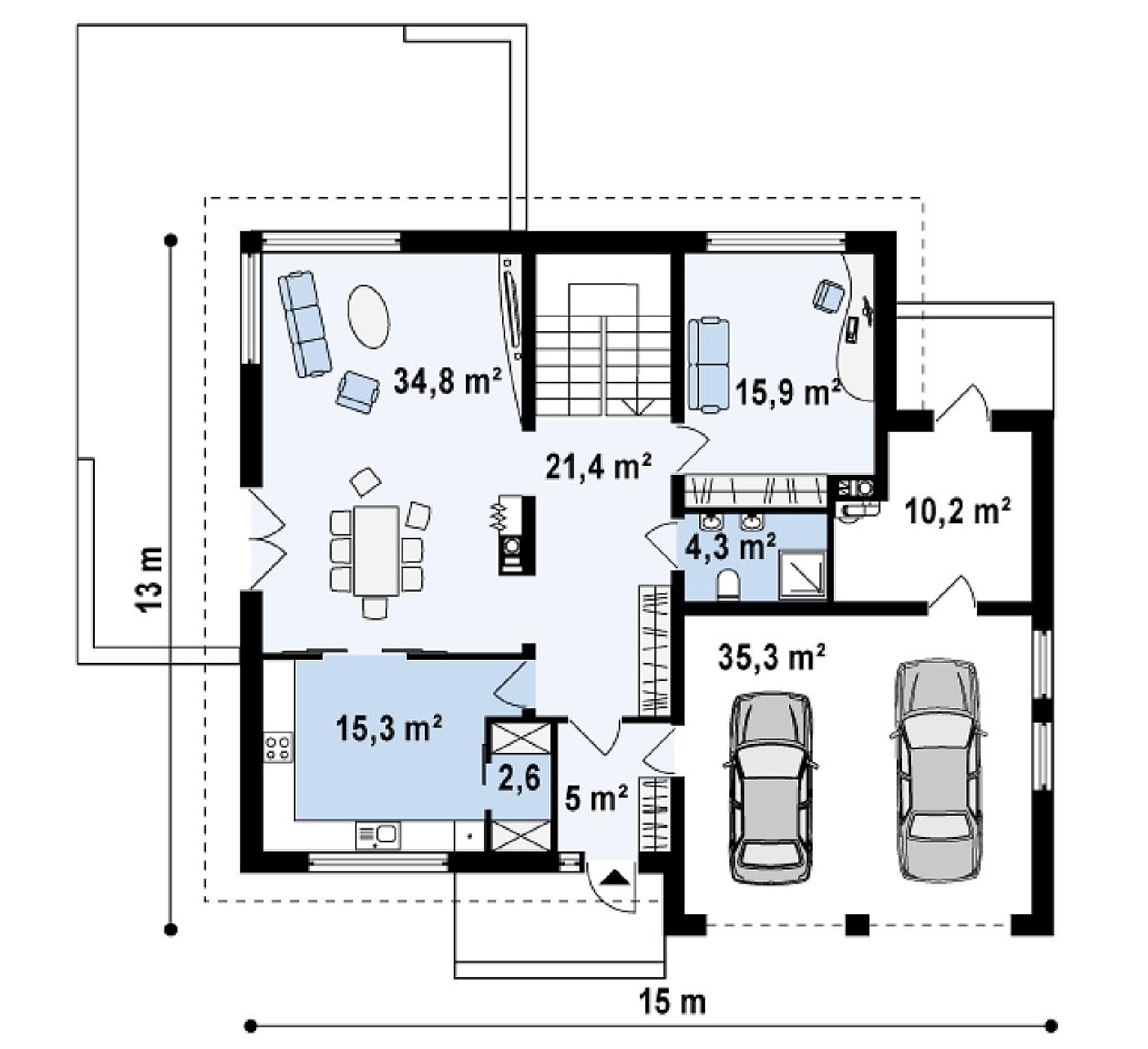 Планировка проекта дома №zx30 Zx30_rzut1.png