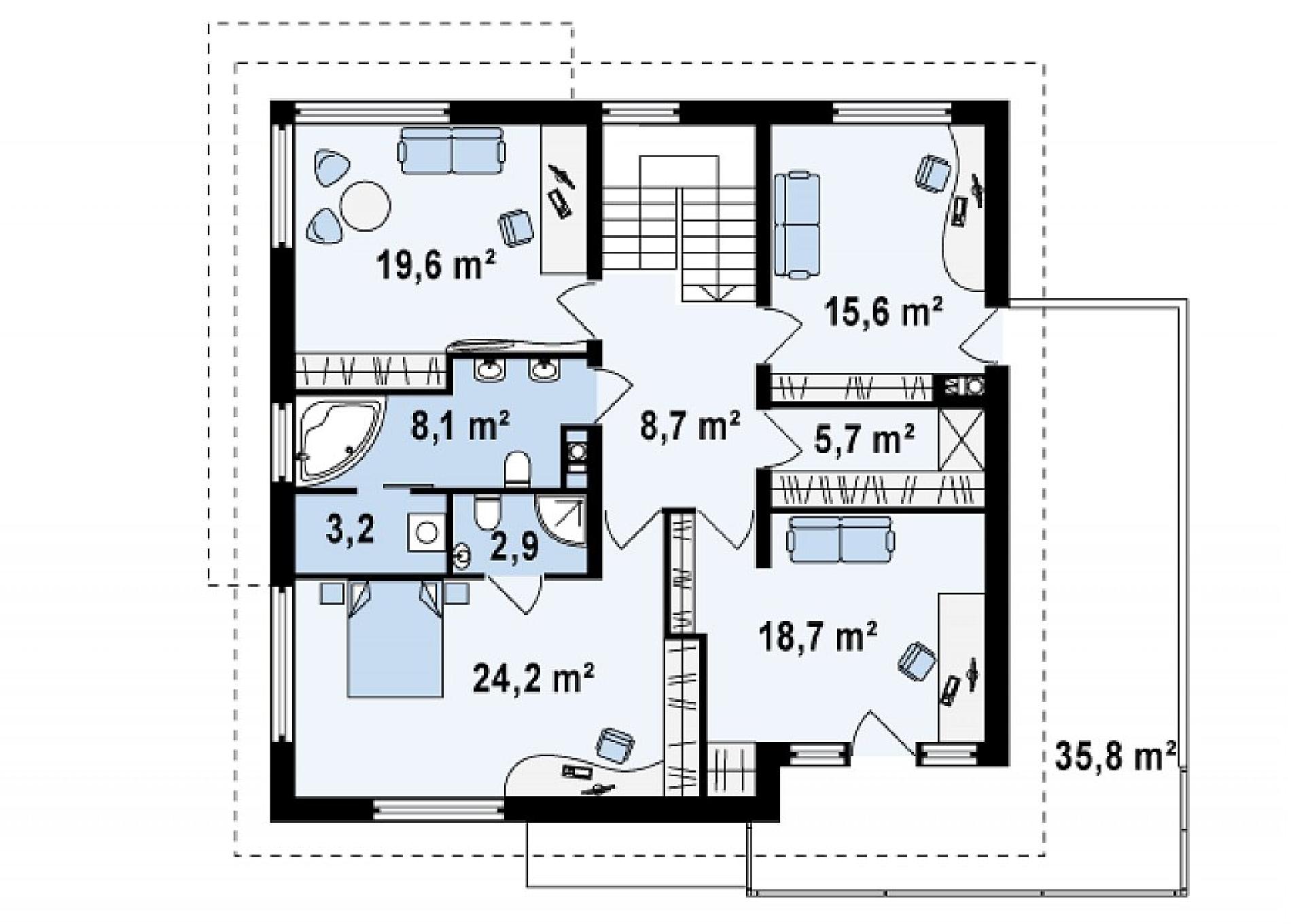 Планировка проекта дома №zx30 Zx30_rzut2.png